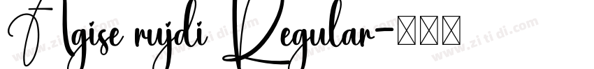 Agise rujdi Regular字体转换 Agise rujdi Regular字体转换